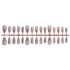 Press-On Nail Set 3D Embellished Glitter Long-Lasting