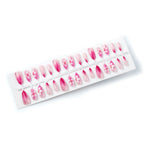 Press-On Nail Set 3D Floral Design & Strong Adhesive