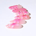 Press-On Nail Set 3D Floral Durable Acrylic