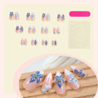 Press-On Nail Set 3D Floral Durable & Easy To Apply