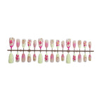 Press-On Nail Set 3D Floral Glue Kit 30 Pieces