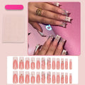 Press-On Nail Set 3D Floral Long-Lasting & Flexible
