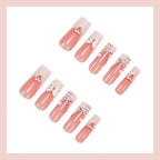 Press-On Nail Set 3D Floral Long-Lasting & Flexible
