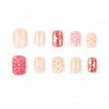 Press-On Nail Set 3D Floral Peel & Stick
