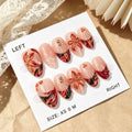 Press-On Nail Set 3D Floral Peel & Stick