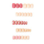 Press-On Nail Set 3D Floral Peel & Stick