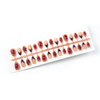 Press-On Nail Set 3D Floral Self-Adhesive Multiple Sizes