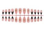 Press-On Nail Set 3D Stars & Glitter Glue Included