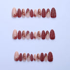 Press-On Nail Set 3D Textured Peel & Stick