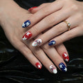 Press-On Nail Set 4th of July Stars Easy Application