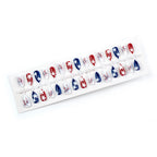 Press-On Nail Set 4th of July Stars Easy Application