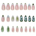 Press-On Nail Set Abstract Art Glossy Finish