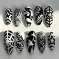 Press-On Nail Set Abstract Art Peel-And-Stick