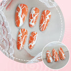 Press-On Nail Set Abstract Art Peel & Press