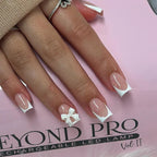 Press-On Nail Set Abstract Art Reusable Multiple Sizes
