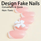 Press-On Nail Set Abstract Art Reusable Multiple Sizes