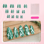 Press-On Nail Set Abstract Design Multiple Sizes