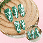 Press-On Nail Set Abstract Design Multiple Sizes