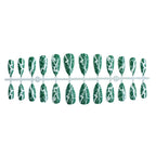 Press-On Nail Set Abstract Design Multiple Sizes