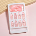 Press-On Nail Set Acrylic 3D Bow Set of 24