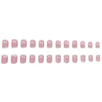 Press-On Nail Set Acrylic Floral 24-Piece