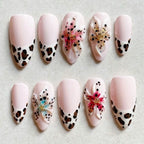 Press-On Nail Set Acrylic Floral & Animal Designs