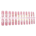 Press-On Nail Set Acrylic Floral Design Easy Application
