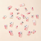 Press-On Nail Set Acrylic Floral Easy Application