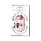 Press-On Nail Set Acrylic Floral Embossed Salon Quality