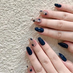 Press-On Nail Set Acrylic Floral Glossy Finish