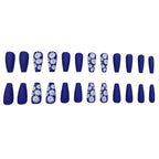 Press-On Nail Set Acrylic Floral Matte Comfortable Fit