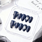 Press-On Nail Set Acrylic Floral Reusable
