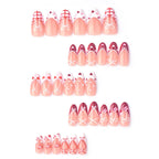 Press-On Nail Set Acrylic Heart & Bow Designs