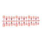 Press-On Nail Set Acrylic Heart & Bow Designs
