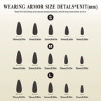 Press-On Nail Set Acrylic Modern Designs Easy-Apply