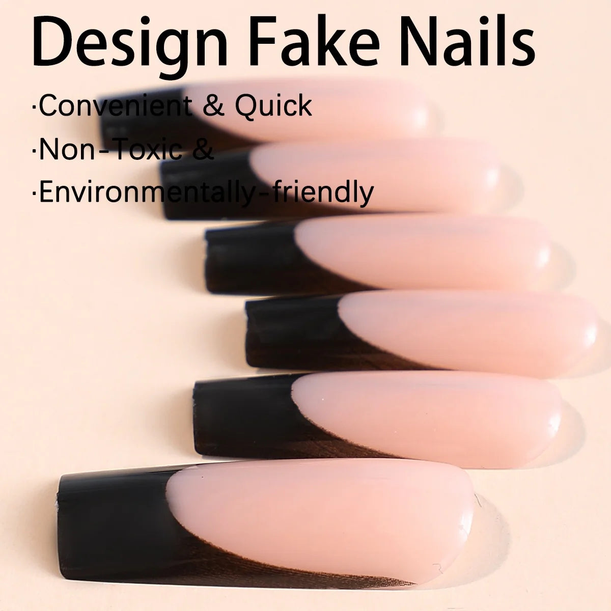 Press-On Nail Set Acrylic Ombre Multiple Sizes