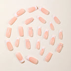 Press-On Nail Set Acrylic Pearl Accents Easy Application