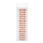 Press-On Nail Set Adhesive Backing Glossy Finish