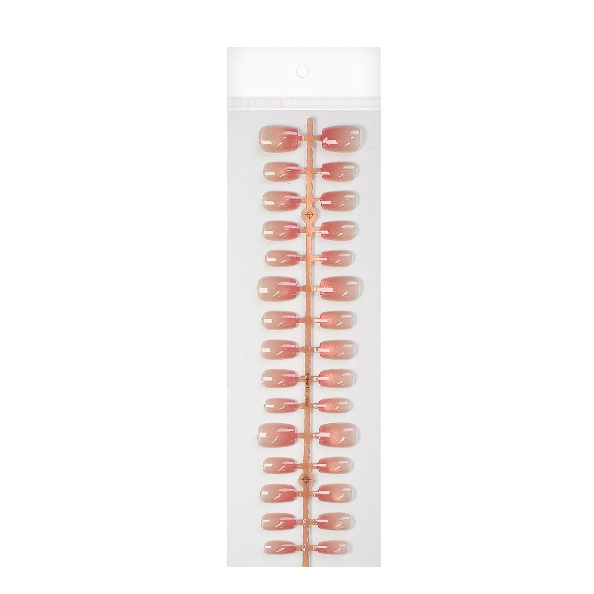Press-On Nail Set Adhesive Backing Glossy Finish