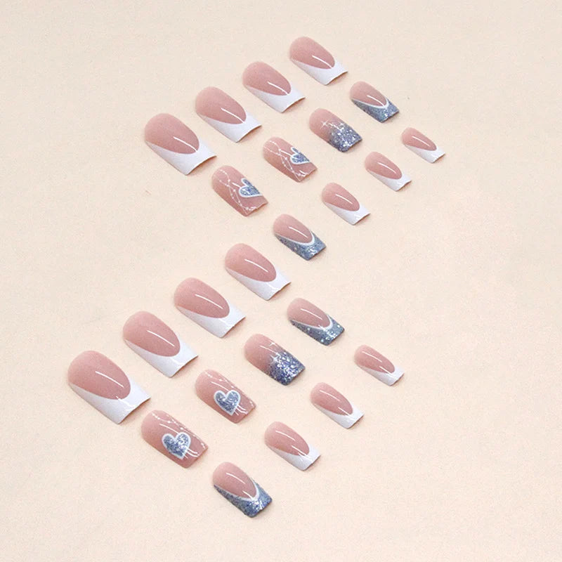 Press-On Nail Set Adhesive Backing Reusable Non-Toxic