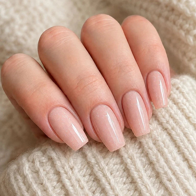 Press-On Nail Set Almond Shape Acrylic 24-Piece
