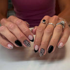 Press-On Nail Set Almond Shape Leopard Print