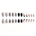 Press-On Nail Set Almond Shape Leopard Print