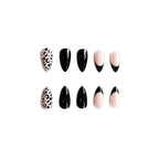 Press-On Nail Set Almond Shape Leopard Print