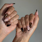 Press-On Nail Set Almond Shape Reusable & Tool-Free