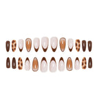 Press-On Nail Set Almond Shape Reusable & Tool-Free