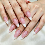 Press-On Nail Set Almond Shape Self-Adhesive & Reusable 24-Piece