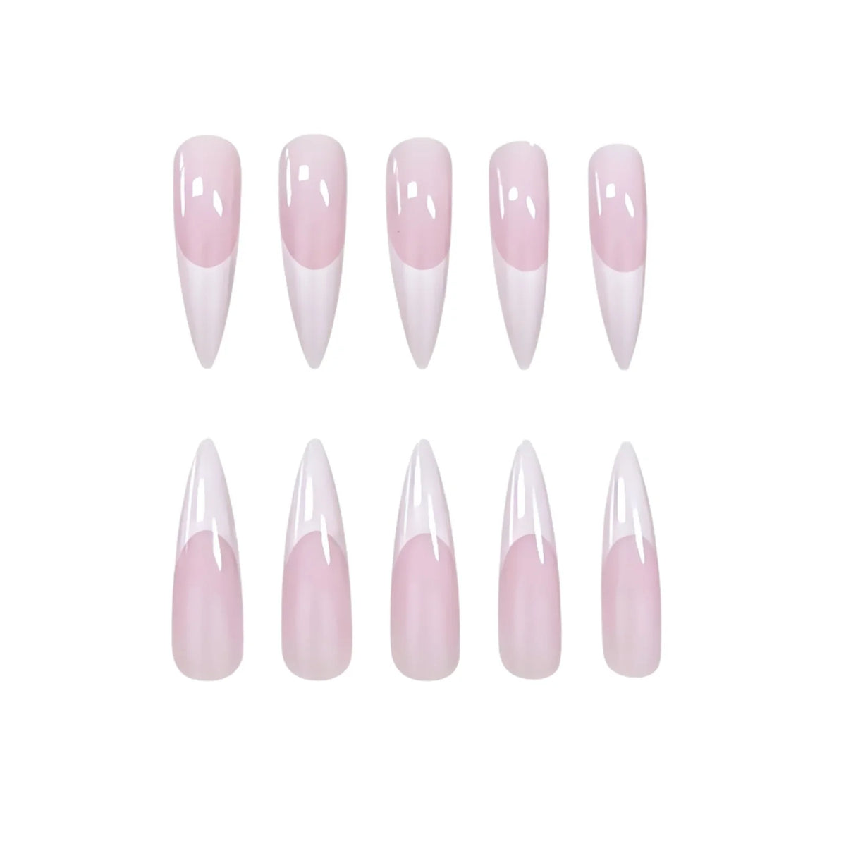 Press-On Nail Set Almond Shape Self-Adhesive & Reusable 24-Piece