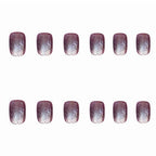 Press-On Nail Set Amethyst Glossy Peel & Stick
