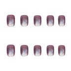 Press-On Nail Set Amethyst Glossy Peel & Stick